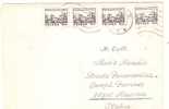 26673)lettera Polacca Con 4x150zt Verso Messina + Annullo - Lettres & Documents