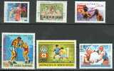 6  Timbres BOXE (lot N°17): Afghanistan - Bulgarie - Kazakhstan - Kirghizistan - Guinée - Mongolie - - Boxing