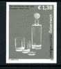 DESIGN  / VERRES ET CARAFE D ADOLF LOOS / AUTRICHE / EPREUVE NOIRE / SCHWARTZ DRUCK / AUTRICHE - Vidrios Y Vitrales