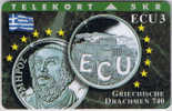 Denmark, TP 048B, ECU-Greece, Mint, Only 2500 Issued, Coins. - Dinamarca