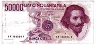 BILLET ITALIE - P.113a - 50000 LIRES - 06/02/1984 - VOIR SIGNATURES - GIAN LORENZO BERNINI - 50000 Lire