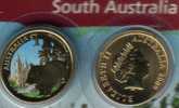 AUSTRALIA $1 WOMBAT ANIMAL  SOUTH A. COLOURED QEII HEAD 1YEAR TYPE 2009 UNC NOT RELEASED READ DESCRIPTION CAREFULLY!! - Mint Sets & Proof Sets