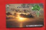 Japan Japon  Japanese Telefonkarte Phonecard - Sonnenuntergang   Nr. 110 - 011 - Landschappen
