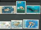 Lot De 6 Timbres N°11- NATATION : Dominique - Mongolie - Allemagne - Sierra Léone - Cambodge - Hongrie - Nuoto