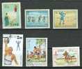 Lot De 6 Timbres N°03 - JEUX : Jeux Traditionnels Et / Ou  Régionaux - Non Classés