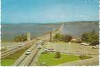 Lake Washington Floating Bridge Seattle WA On 1950s Vintage Postcard, Autos - Seattle