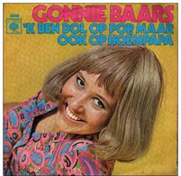 * 7" *  GONNIE BAARS  - 'K BEN DOL OP POP / IN M'N SWIMMING POOL (Holland 1970 Ex-!!!) - Autres - Musique Néerlandaise