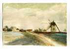 - MOULIN A VENT . AQUARELLE  NON SIGNEE . CACHET D´ATELIER LOUIS  NOGUE - Acuarelas