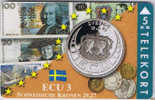 Denmark, TP 103A, ECU-Schweden, Mint, Only 1500 Issued, Coins, Flag, Notes. - Dänemark