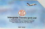 # PAKISTAN 10 Interglobe Travel (pvt) Ltd 100 Urmet  -avion,plane- Tres Bon Etat - Pakistan