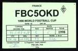 Amateur Radio Station,Coupe Du Monde De Football France 1998 PC,World Football Cup ´98 (H) - 1998 – Francia