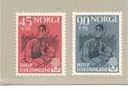 Nor Mi.Nr.442-43/- NORWEGEN -  Flüchtlinge 1960 ** - Ungebraucht