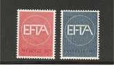 Nor Mi.Nr.551-52/- NORWEGEN -  EFTA 1967 ** - Ungebraucht