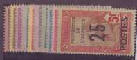 ⭐ Tunisie - YT N° 110 à 119 * - Neuf Avec Charnière - 1925 ⭐ - Unused Stamps