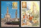 PORTUGAL Cinquentenario Apariçoes Fatima 1967 4 Maximum Postcard / Carte Maximum - Serie Completa - Maximum Cards & Covers