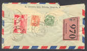 Burma Registered Rangoon Ship Mail Backside S.S. Matang Coverside 1952 Mult Franked - Burma (...-1947)