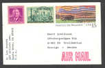 United States Airmail Upfranked Postal Stationery Ganzsache Entier 1988 America The Beautiful Buffalo Bison - 1981-00