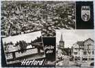 Herford,3-Bild-Karte,Alter Markt,Berger Tor,Teilansicht,Stadtwappen,1962 - Herford
