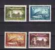 Chemins De Fer Centenary (PREMIÈRE LOCOMOTIVE + Automotrice électrique) Railway Trens Portugal Sp09 - Unused Stamps