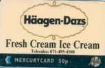 # UK_OTHERS MERCURY-MP133 Haagen-Dazs 0,5 Gpt 04.91 4308ex Tres Bon Etat - [ 4] Mercury Communications & Paytelco