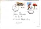 GOOD SPAIN Postal Cover To ESTONIA 2006 - Good Stamped: Motor Bycle; Flower; Bird - Briefe U. Dokumente