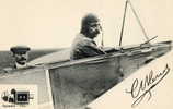 BLERIOT Carte Publicitaire Pour La Dynamo Phi Aviateur Dans Son Avion Superbe - Flieger