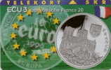# DANMARK P81 ECU 3 - France 5 Magnetic 09.96 1200ex -coins,pieces- Tres Bon Etat - Denmark