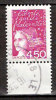 Timbre France Y&T N°3096 Type I (01) Obl. Marianne Du 14 Juillet.  4.50 F, Gravure Mécanique.  Rose. Cote 0.50 € - 1997-2004 Marianna Del 14 Luglio