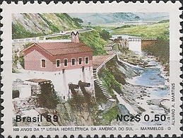 BRAZIL - 1st HYDROELECTRIC POWER STATION IN SOUTH AMERICA, MARMELOS 1989 - MNH - Eau