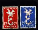 NETHERLANDS/NEDERLAND/HOLLAND  - 1958  EUROPA SET  FINE USED - Usati