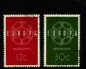 NETHERLANDS/NEDERLAND/HOLLAND   - 1959  EUROPA SET  FINE USED - Gebruikt