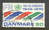 Denmark 1970 Mi. 505   90 Ø UN United Nations Vereinte Nationen 25 Jahre - Usado