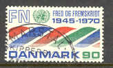 Denmark 1970 Mi. 505   90 Ø UN United Nations Vereinte Nationen 25 Jahre - Usati