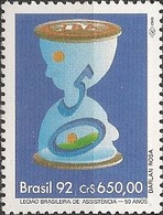 BRAZIL - BRAZILIAN ASSISTANCE LEGION, 50th ANNIVERSARY 1992 - MNH - Ungebraucht