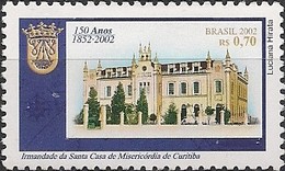 BRAZIL - CHARITY HOSPITAL OF CURITIBA, 150th ANNIVERSARY 2002 - MNH - Neufs