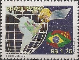 BRAZIL - CBERS-2 SATELLITE 2004 - MNH - Amérique Du Sud