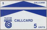 # IRELAND A4 Galway Definitive Cards - Landis & Gyr Trial Card 5 Landis&gyr 07.89 5000ex - Irlanda