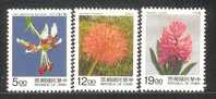 TAIWAN 1995 Flowers 3v - Unused Stamps