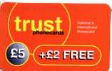 PREPAYEE   TRUST   £5 + £2 - Andere & Zonder Classificatie