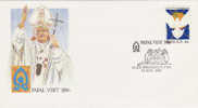 Australia-1986 Pope Visit  Alice Springs 29th November Souvenir Cover - Cartas & Documentos