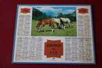 1968 CALENDRIER ALMANACH DES PTT PATURAGES CHEVAUX - Groot Formaat: 1961-70