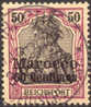 Germany Offices In Morocco #14 SUPERB Used 60c On 50pf From 1900, Expertized - Marokko (kantoren)