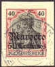 Germany Offices In Morocco #39 XF Used 50c On 40pf On Paper From 1906-11, Expertized - Morocco (offices)
