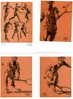 JUILLARD. TRES RARE SERIE DE 7 CARTES DE VOEUX.. 1991. 7 LAVIS. THÈME TENNIS. TIRAGE LTE A 100 EX NTES ET SIG. - Postcards