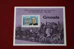 GRENADA GRENADINES 1 BLOC EN NEUF ** THEME  POSTAL TRANSPORTATION 100th ANNIVERSAIRE MORT DE ROWLAND HILL DEAD - Rowland Hill