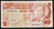 KENYA  P19c  5 SHILLINGS  1984 FINE - Kenia