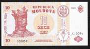 MOLDOVA  P10d  10  LEI    2005  #C.0084     UNC. - Moldavië