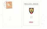 TIMBRES SUR CARTE BRIGADE PIRON - Autres & Non Classés