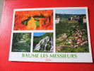 CPM-(39-JURA)-BAUME LES MESSIEURS-MULTI-VUES -GROTTE DE BAUME LES MESSIEURS-GOURS OU BASSIN DU DARD -CARTE EN BON ETAT . - Baume-les-Messieurs