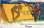 DIEPPE (76) Carte à Système Dépliant Camping - Dieppe